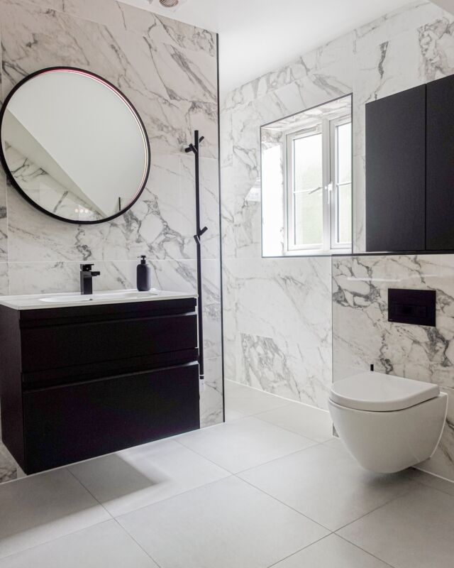Monochrome magic 🤍

No matter how often you put colour in a bathroom you sometimes just can’t beat a classic beauty. 

A stunning marble shower room featuring black brassware and furniture. Complete with tall boys for additional storage and a heated towel pole for extra warmth. Designed and supplied by us. 

Double tap if you love this gorgeous space 🖤

#olympusbathrooms #showerroom #showerspace #blackandwhitebathroom #marblebathroom #marblebathrooms #marbletiles #marbletile #monochromebathroom #bathroomdesigns #bathroomdesignideas